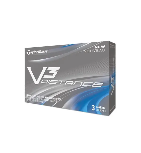 ลูกกอล์ฟ TAYLORMADE V3 Distance (แพ็ค 12 ลูก)