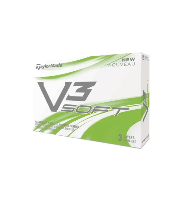 ลูกกอล์ฟ TAYLORMADE V3 Soft (แพ็ค 12 ลูก)